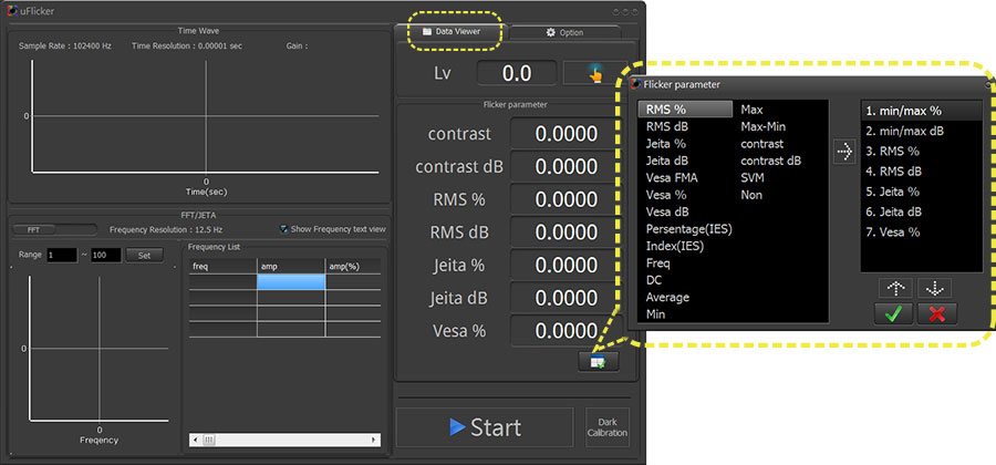 uFlicker-PC-Software-03-DATA-VIEWER